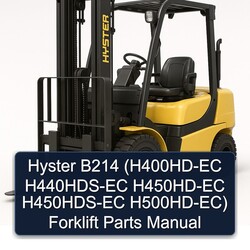 Hyster B214 (h400hd-ec H440hds-ec H450hd-ec H450hds-ec H500hd-ec) Forklift Parts Catalog PDF
