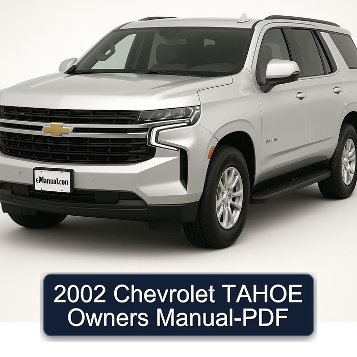 2002 Chevrolet Tahoe Owners Owner's Manual PDF