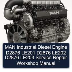 MAN D2876 Industrial Diesel Engine LE201 LE202 LE203 Service Repair Workshop Manual PDF