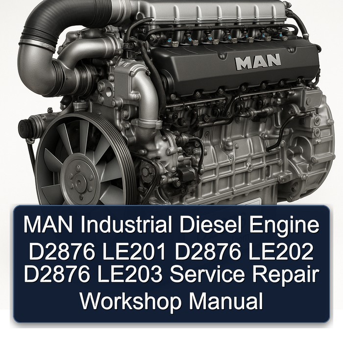 MAN D2876 Industrial Diesel Engine LE201 LE202 LE203 Service Repair Workshop Manual PDF