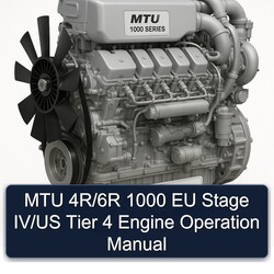 MTU 1000 Series 4r/6r EU Stage Iv/us Tier 4 Engine Operation Service Repair Workshop Manual PDF