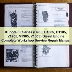 Kubota 05 Series (d905 D1005 D1105 V1205 V1305 V1505) Diesel Engine Service Repair Workshop Manual PDF