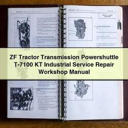 ZF Tractor Transmission Powershuttle T-7100 KT Industrial Service Repair Workshop Manual PDF