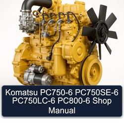 Komatsu PC750-6 Pc750se-6 Pc750lc-6 PC800-6 Shop Service Repair Workshop Manual PDF