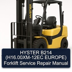 Hyster B214 (h16.00xm-12ec Europe) Forklift Service Repair Workshop Manual PDF