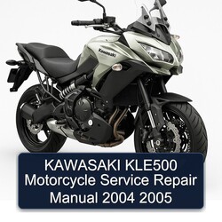 2004-2005 Kawasaki KLE500 Motorcycle Service Repair Workshop Manual PDF