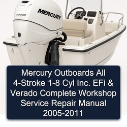 2005-2011 Mercury Outboards All 4-stroke 1-8 Cyl Inc. Efi Verado Service Repair Workshop Manual PDF