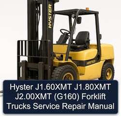 Hyster J1.60xmt J1.80xmt J2.00xmt (G160) Forklift Trucks Service Repair Workshop Manual PDF