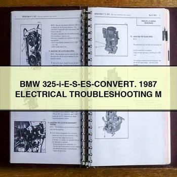 1987 GEM Es BMW 325-i-e-s--convert. Electrical M Service Repair Workshop Manual PDF