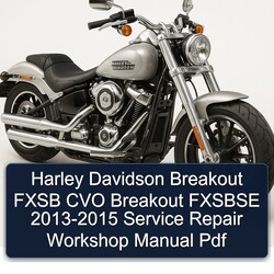 2013-2015 Harley Davidson Breakout Fxsb CVO Fxsbse Service Repair Workshop Manual PDF