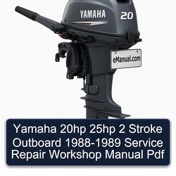 1988-1989 Yamaha 20HP 25HP 2 Stroke Outboard Service Repair Workshop Manual PDF