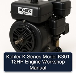 Kohler K Series Model K301 12HP Engine Workshop Manual 