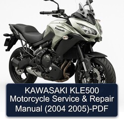 2004-2005 Kawasaki KLE500 Motorcycle Service Repair Workshop Manual PDF