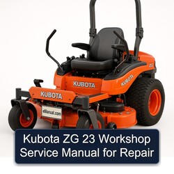 Kubota ZG 23 Service Repair Workshop Manual PDF