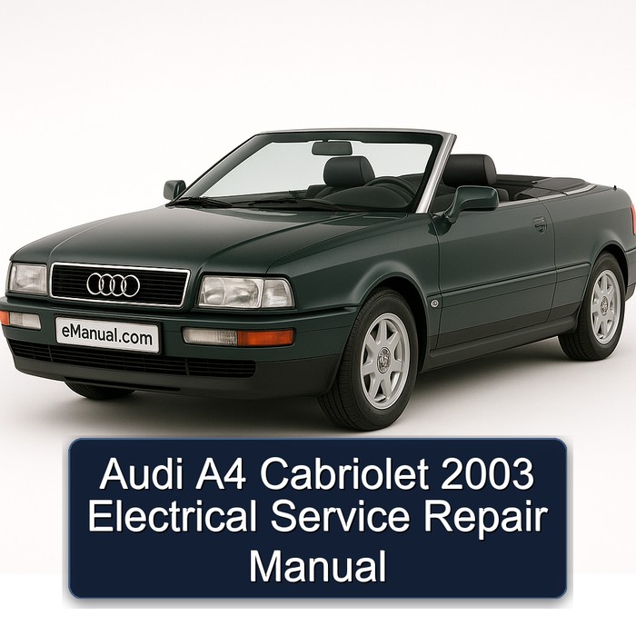 2003 Audi Cabriolet A4 Electrical Service Repair Workshop Manual PDF