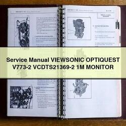 Viewsonic Optiquest V773-2 Vcdts21369-2 1M Monitor Service Repair Workshop Manual PDF