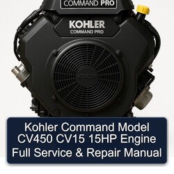 Kohler Command Pro Models Model CV450 CV15 15HP Engine Service Repair Workshop Manual PDF