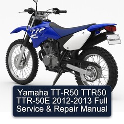 Yamaha TT-R50 TTR50 TTR-50E 2012-2013 Full Manual de servicio y reparación 