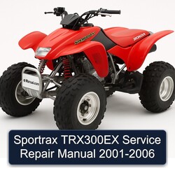 2001-2006 Sportrax TRX300EX Service Repair Workshop Manual PDF