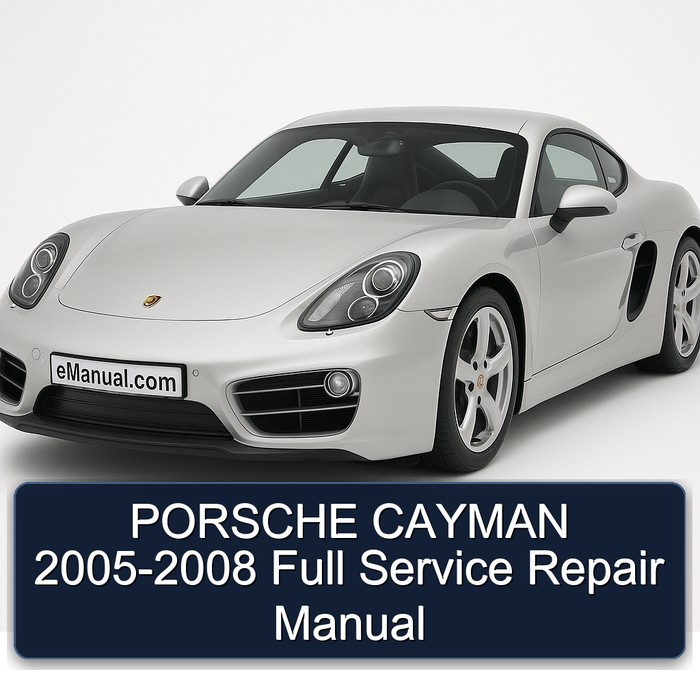 2005-2008 Porsche Cayman Service Repair Workshop Manual PDF