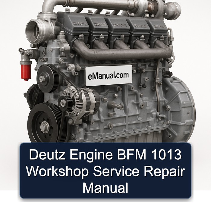Deutz 1013 Engine BFM Service Repair Workshop Manual PDF