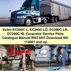 Volvo EC290C L LD LR NL Excavator Sn: 110001 Up Parts Catalog PDF