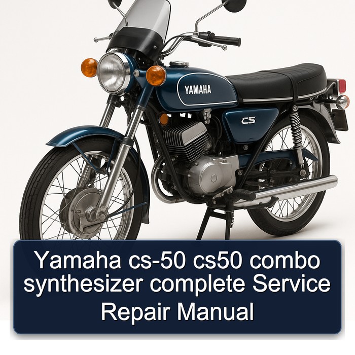 Yamaha CS Models CS-50 CS50 Combo Synthesizer Service Repair Workshop Manual PDF