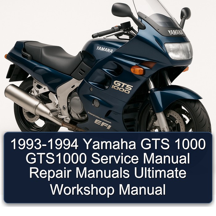 1993-1994 Yamaha GTS1000 GTS 1000 Ultimate Service Repair Workshop Manual PDF