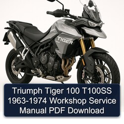1963-1974 Triumph Tiger Models 100 T100SS Service Repair Workshop Manual PDF