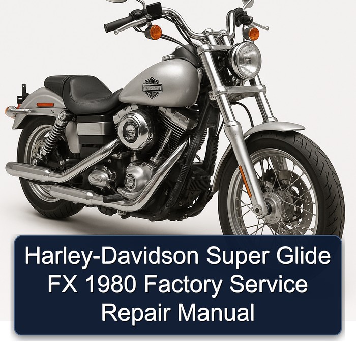 1980 Harley Davidson Super Glide Harley-davidson FX Service Repair Workshop Manual PDF