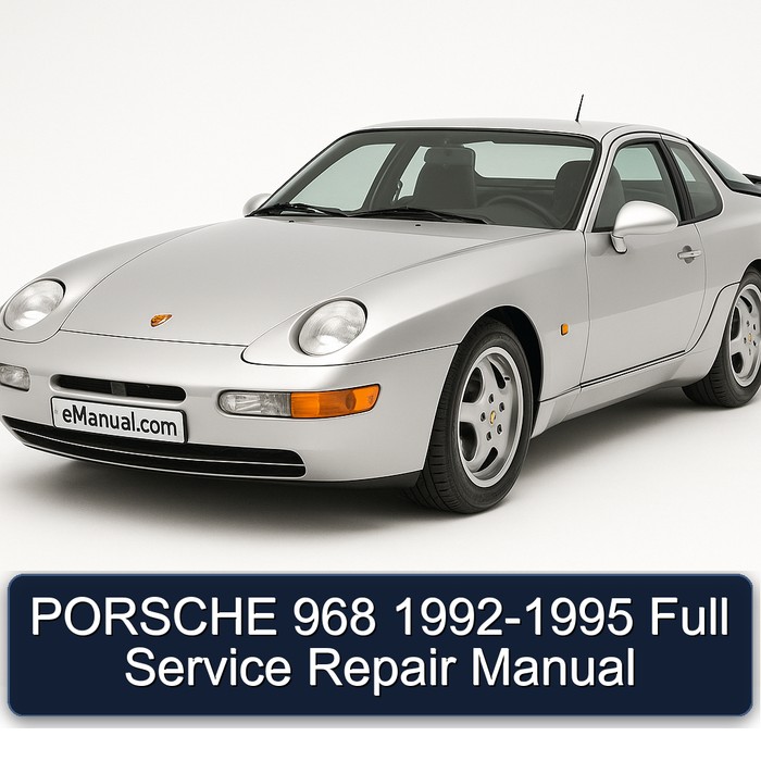 1992-1995 Porsche 968 Service Repair Workshop Manual PDF