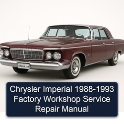 1988-1993 Chrysler Imperial Service Repair Workshop Manual PDF