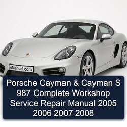 2005-2008 Porsche Cayman S 987 Service Repair Workshop Manual PDF