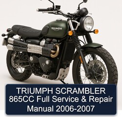 2006-2007 Triumph Scrambler 865CC Service Repair Workshop Manual PDF