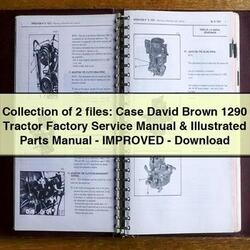 Case David Brown 1290 Tractor Illustrated Parts Catalog PDF