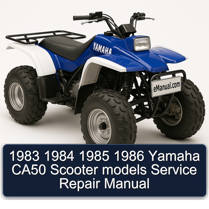 1985-1986 Baotian Yamaha CA50 Scooter Models Service Repair Workshop Manual PDF