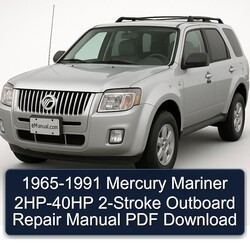 1965-1991 Mercury Mariner 2HP-40HP 2-stroke Outboard Service Repair Workshop Manual PDF