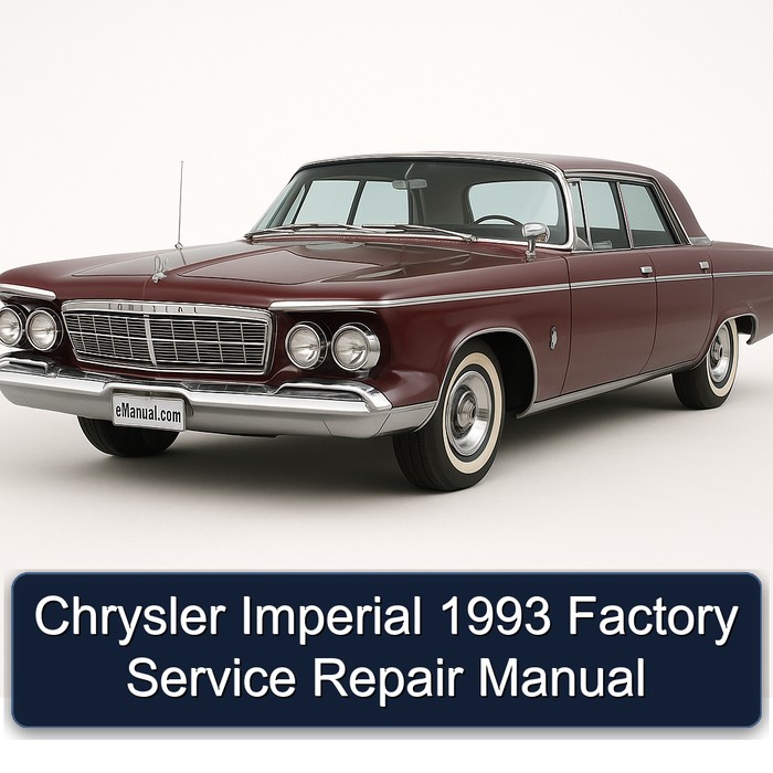 1993 Chrysler Imperial Service Repair Workshop Manual PDF