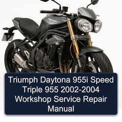 2002-2004 Triumph Speed Triple Daytona 955I 955 Service Repair Workshop Manual PDF