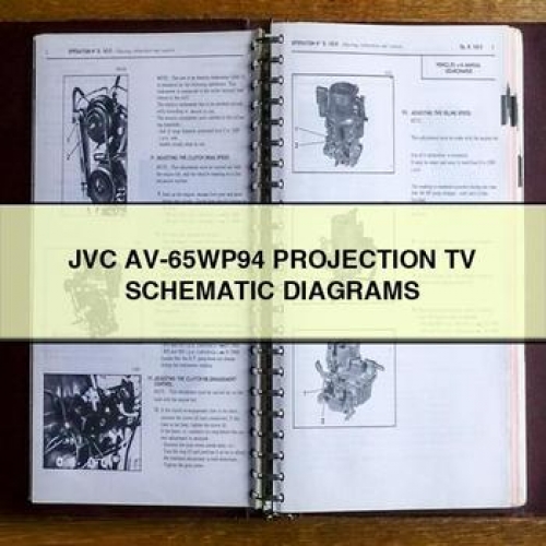 JVC Av-65wp94 Projection TV Electrical Wiring Diagrams PDF