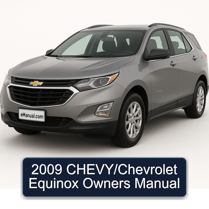 2009 Chevrolet Equinox Chevy/ Owners Owner's Manual PDF