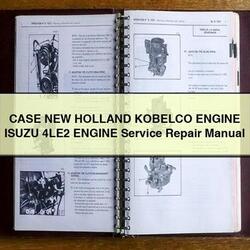 Case New Holland Kobelco Engine Isuzu 4le2 Service Repair Workshop Manual PDF