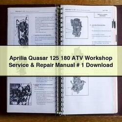 Aprilia Quasar 125 180 ATV Service Repair Workshop Manual PDF