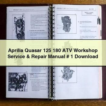 Aprilia Quasar 125 180 ATV Service Repair Workshop Manual PDF