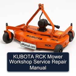 Kubota RCK Mower Service Repair Workshop Manual PDF