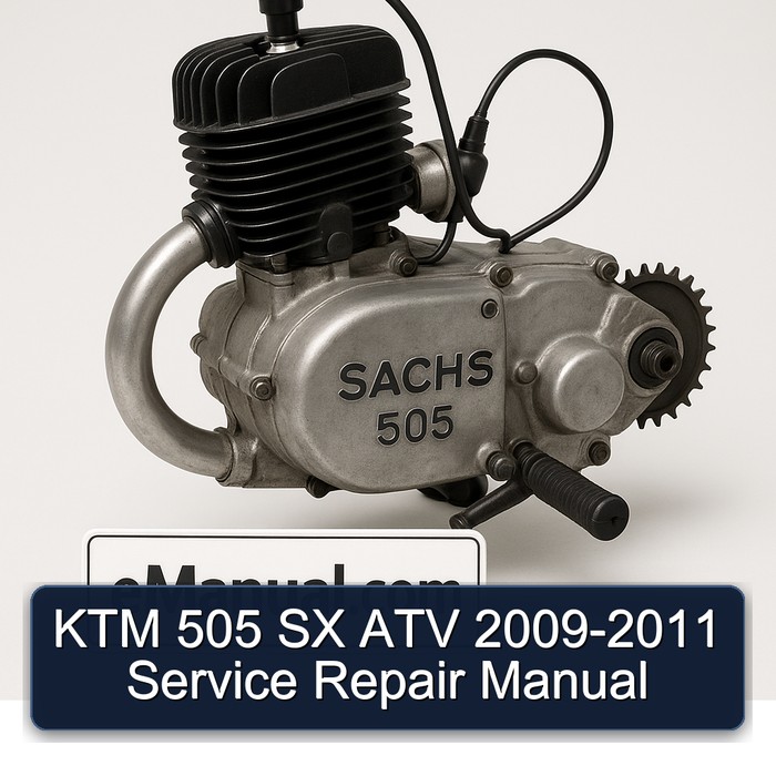 2009-2011 Sachs 505 KTM SX ATV Service Repair Workshop Manual PDF
