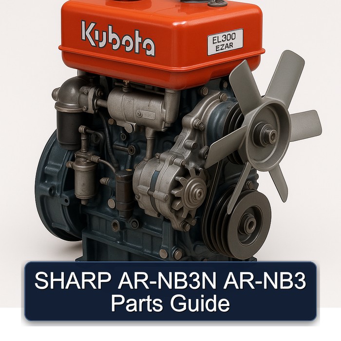 Kubota EL 300 E2 AR Sharp AR-NB3N AR-NB3 Parts Service Repair Workshop Manual PDF