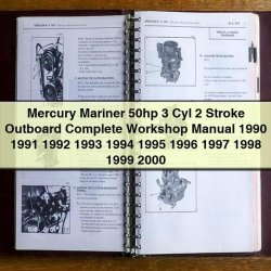 1990-2000 Mercury Mariner 50HP 3 Cyl 2 Stroke Outboard Service Repair Workshop Manual PDF