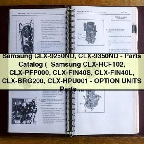 Samsung Clx-9250nd, Clx-9350nd Option Units Parts Catalog PDF