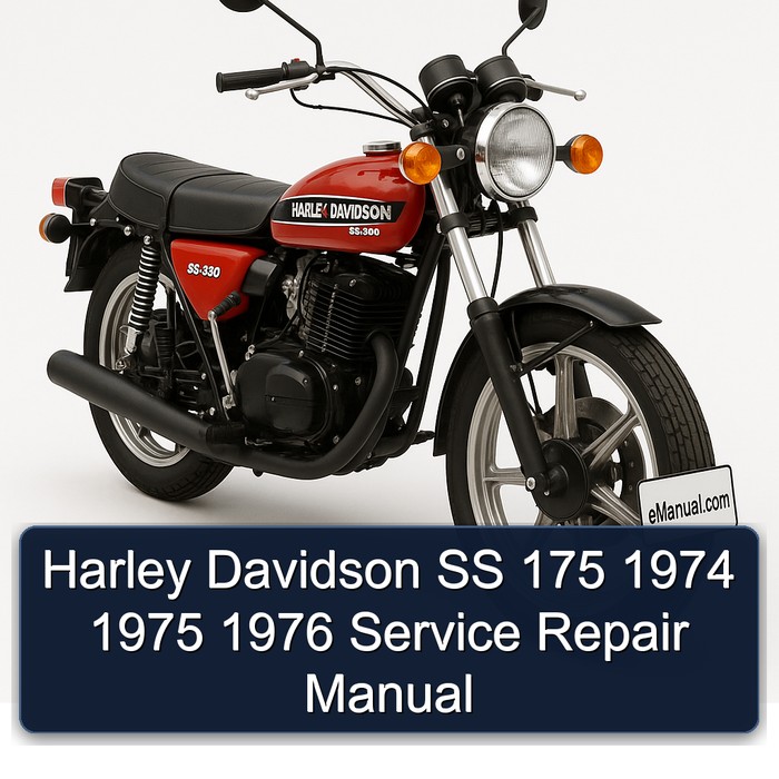 1974-1976 Harley Davidson SS 175 Service Repair Workshop Manual PDF